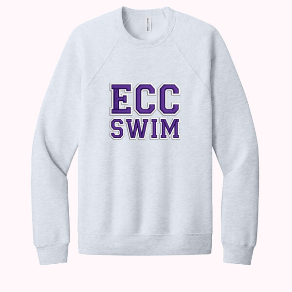Sweatshirt with heat-pressed "ECC Swim" across chest Thumbnail