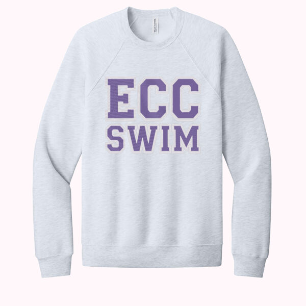 Sweatshirt with embroidered "ECC Swim" Block Varsity Letters across chest Thumbnail