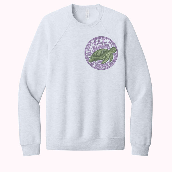 Sweatshirt with embroidered "ECC Swim Mom" at left-chest Thumbnail