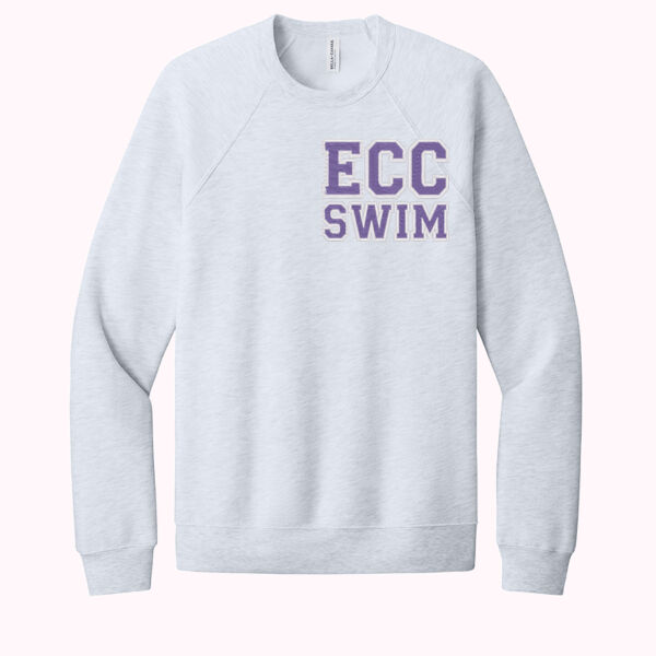 Sweatshirt with embroidered "ECC Swim" Varsity Block Letters at left-chest Thumbnail